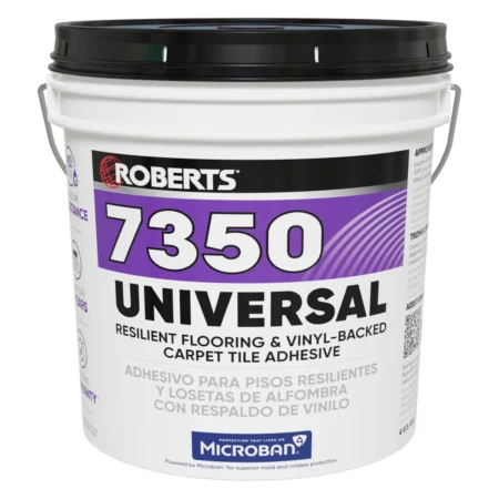 Roberts 7350-4 UNIVERSAL Resilient Flooring & Vinyl-Backed Carpet Tile Adhesive 4GAL