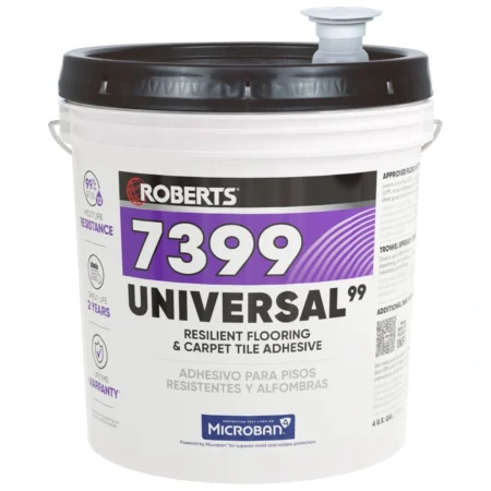 Roberts 7399-4 UNIVERSAL+ Resilient Flooring & Modular Carpet Tile Adhesive 4GAL