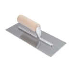 Roberts 49766  1/8 in. x 1/8 in. x 1/8 in. Square Notch Pro Wood Flooring Trowel with Wood Handle
