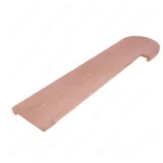 55" Left Side Bullnose  Stair Tread Red Oak Unfinished 1-1/2'' Front Lip