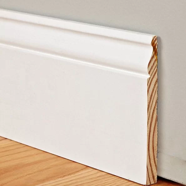 4 Inch Kick Baseboard 4 Inch Primed White Baseboard - Floorz Supplies