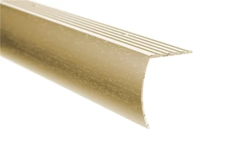 1-5/8" Gold Stairnose with 1-1/2" Lip