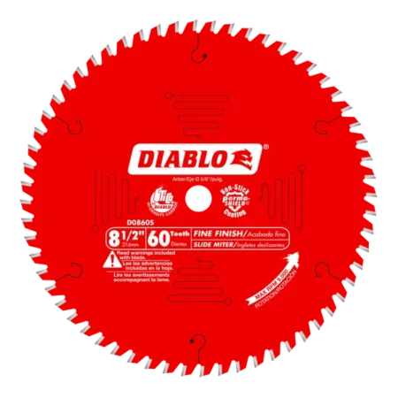 8-1/2" X 60-Teeth Fine Finish Saw Blade For Wood