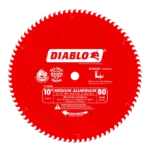 10" X 80-Teeth Saw Blade For Medium Aluminum