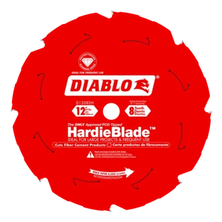 12" X 8-Teeth Hardieblade Saw Blade For Fiber Cement